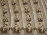 Lyon, Cathedrale St-Jean apres renovation, Portail (11)